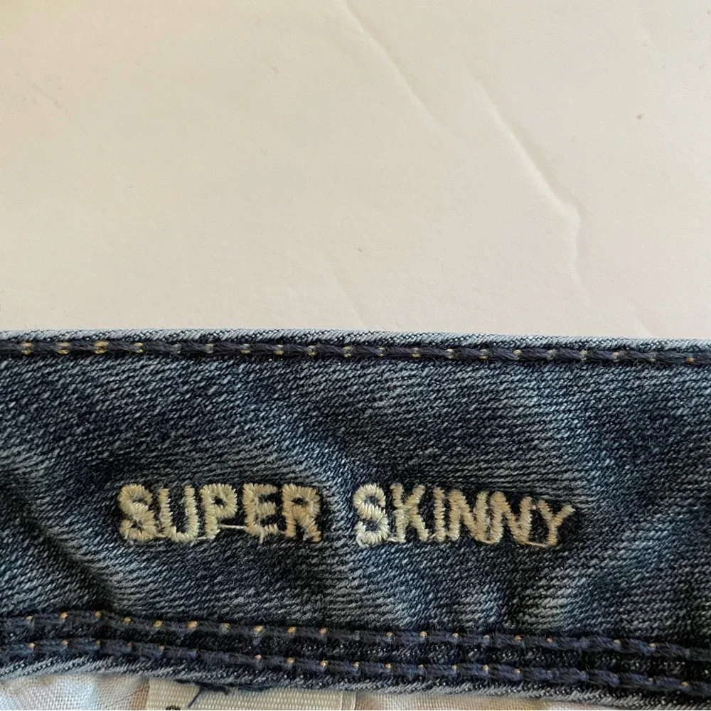 American Eagle Super Skinny Blue Jeans Womens Size 6 Regular Preowned (65) - Picture 9 of 14